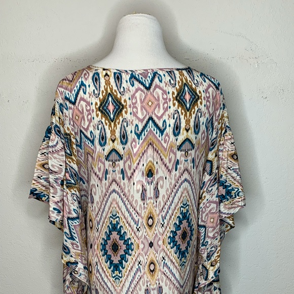 Jade By Johnny Was Blouse Silk Haya Poncho Top XS - Picture 4 of 9